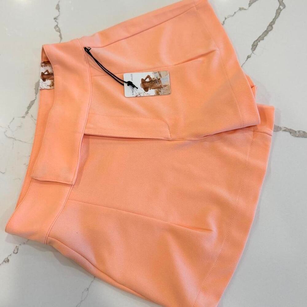 Sincerely Jules peach polyester & spandex shorts size 1/25   J2019-01UPP